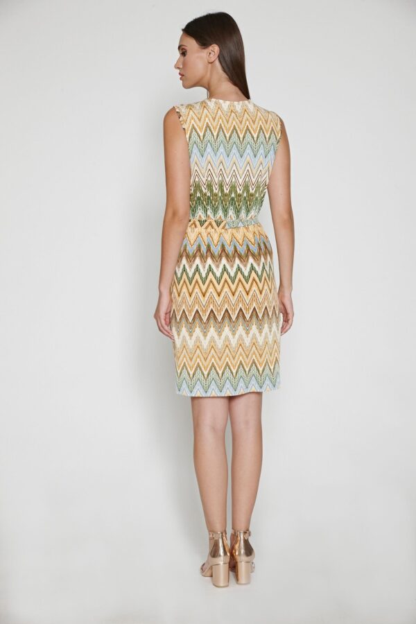 Jurk met gekleurde print - Afbeelding 3
