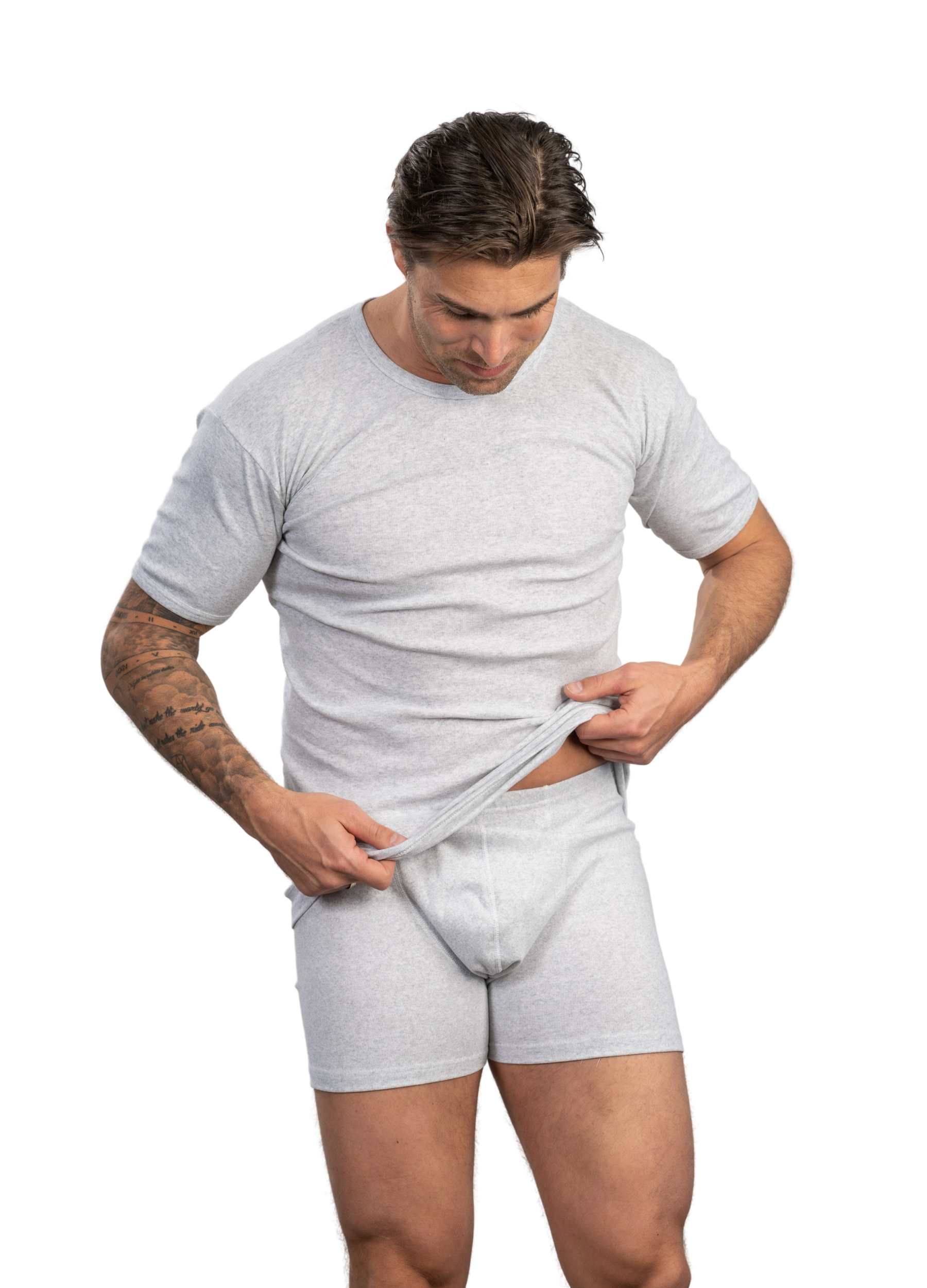 Boxershort lycra grijs - Afbeelding 2