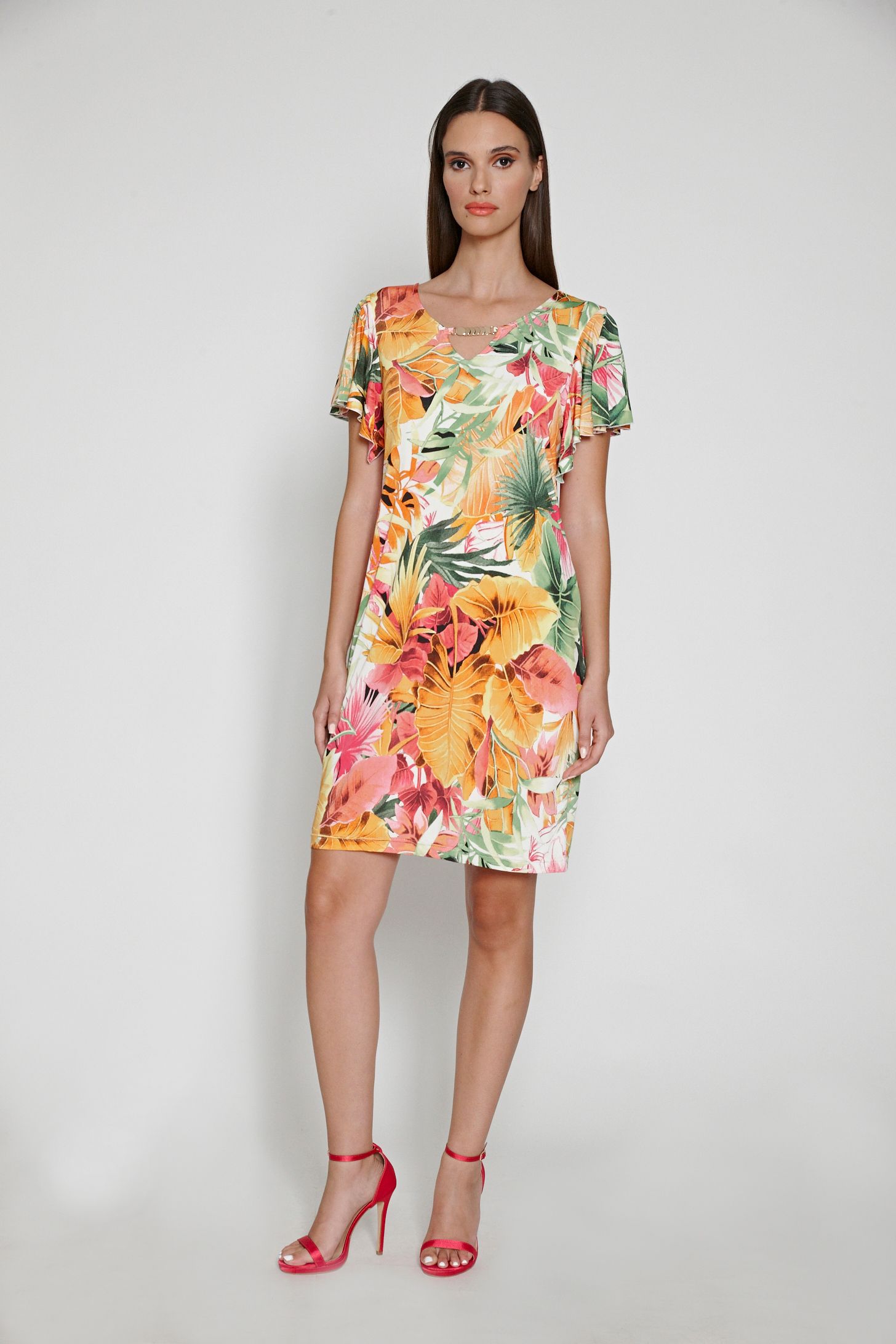 Kleurrijke bloemen jurk