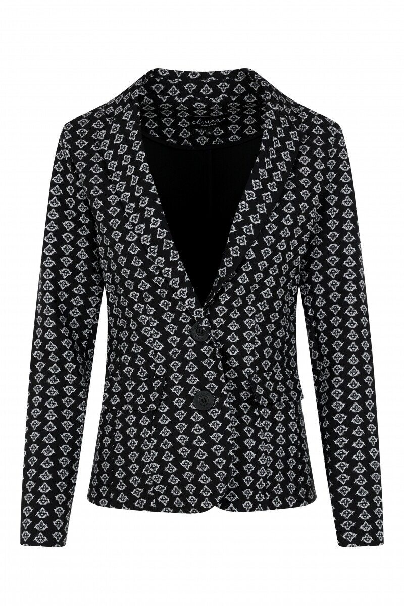 Vest met witte print