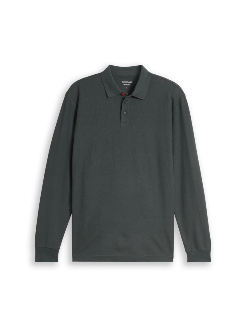 Heren polo lange mouw